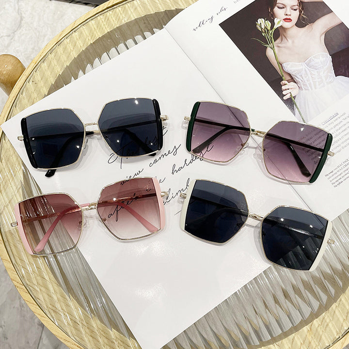 Women's Geometric Sunglasses with Luxurious Metal Frame Stornfield
