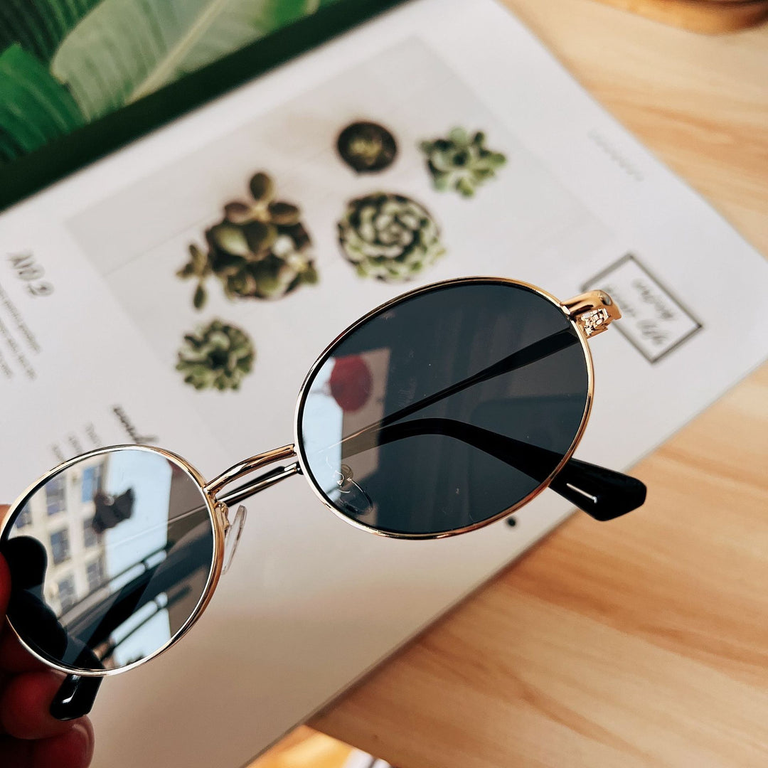 Retro Oval Frame Sunglasses Stornfield