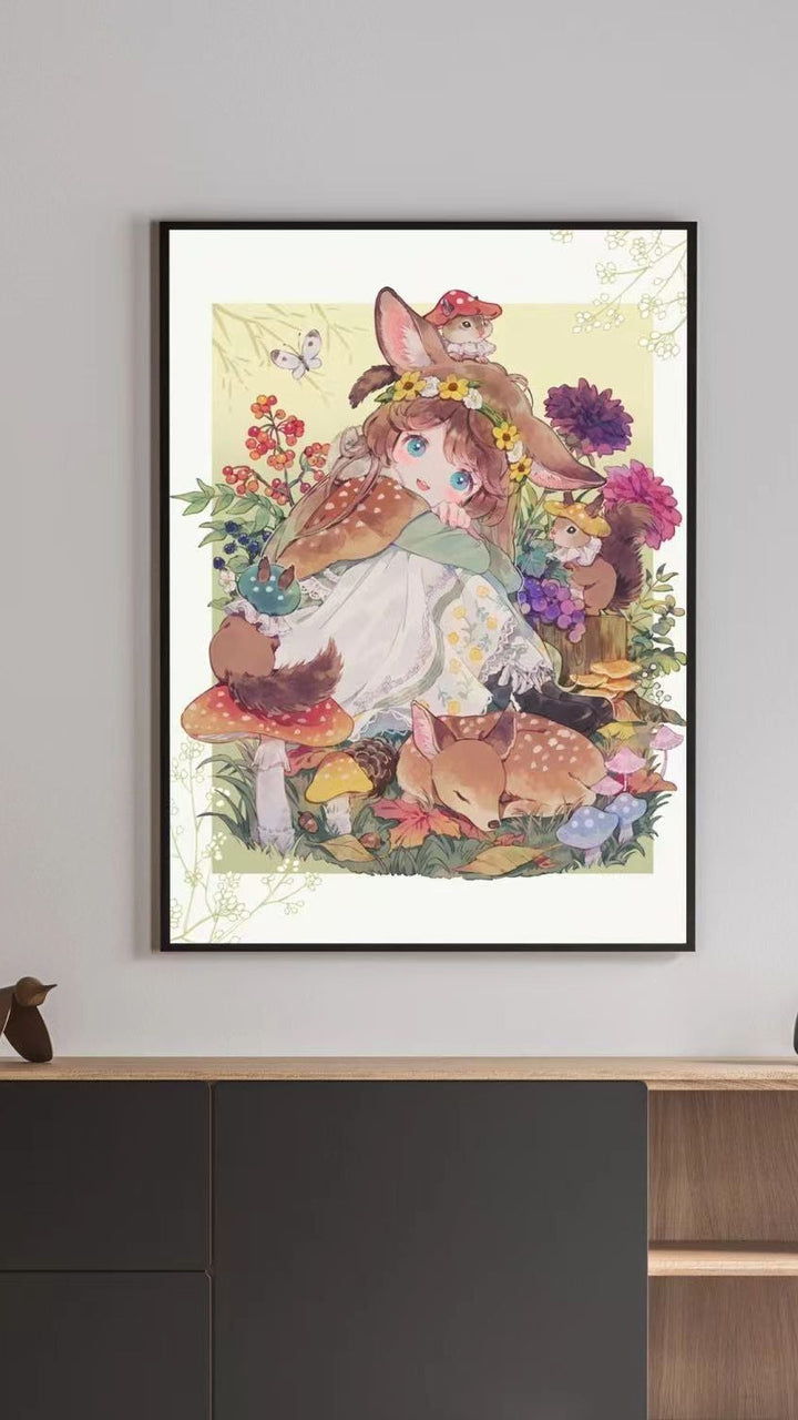 Illustrated Fantasy Character Canvas Art Print Stornfield