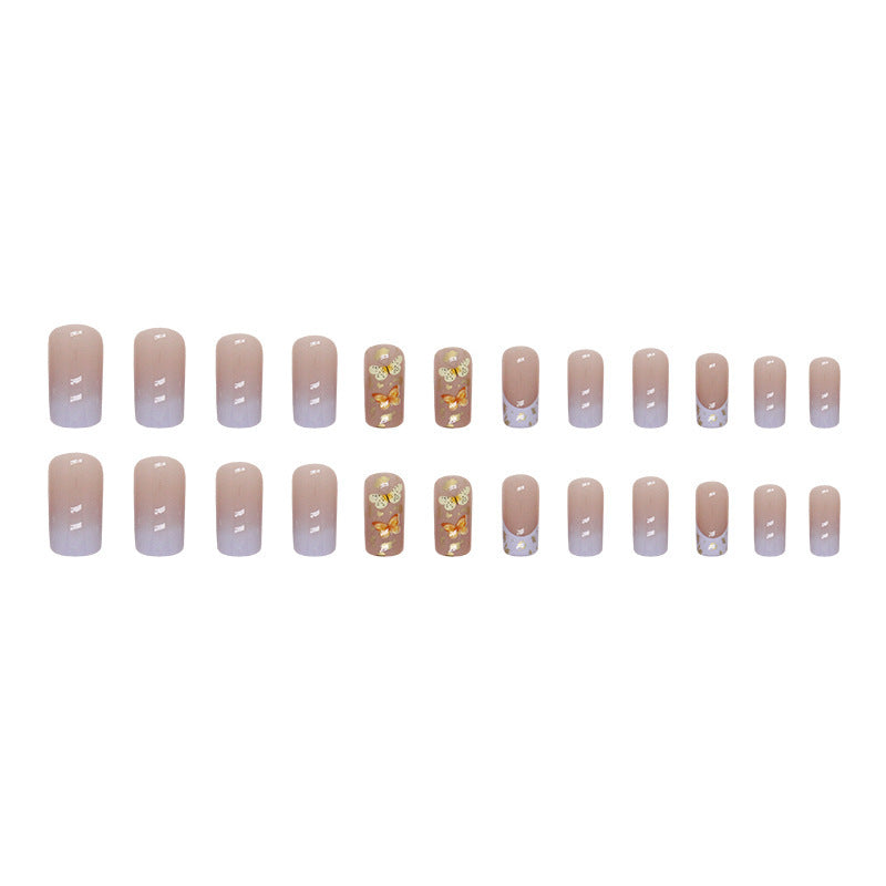 Floral Embellished Press-On Nail Set Stornfield