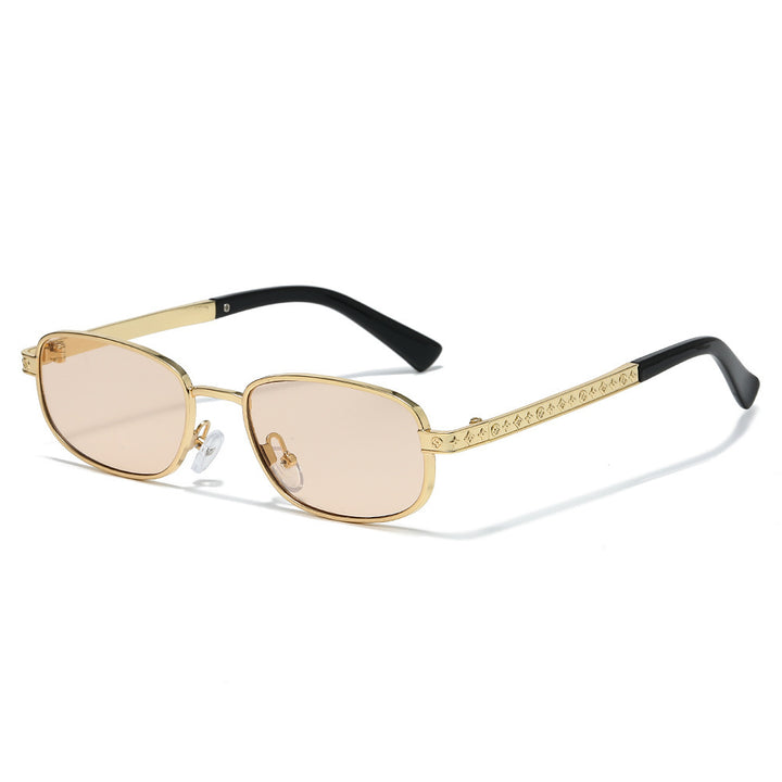 Stylish Rectangle Frame Sunglasses with Nose Pads Stornfield