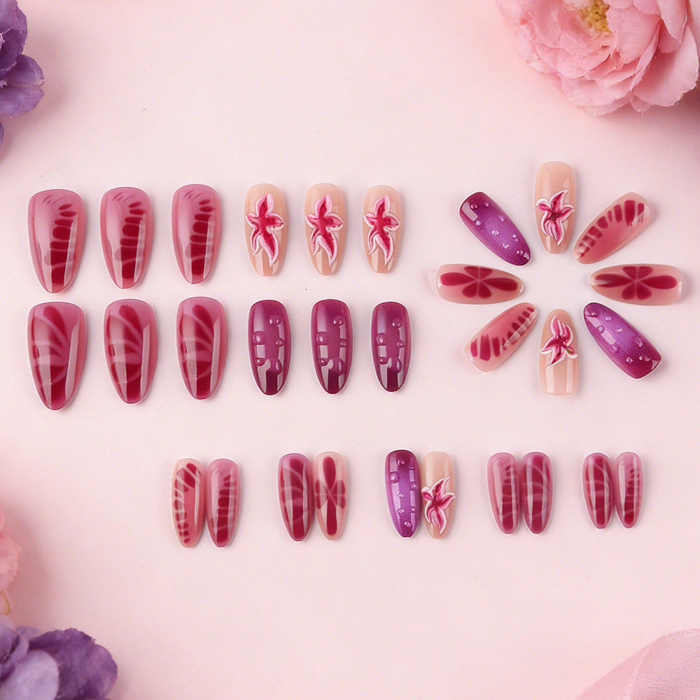 Artistic Floral Press-On Nails Stornfield 1787542981