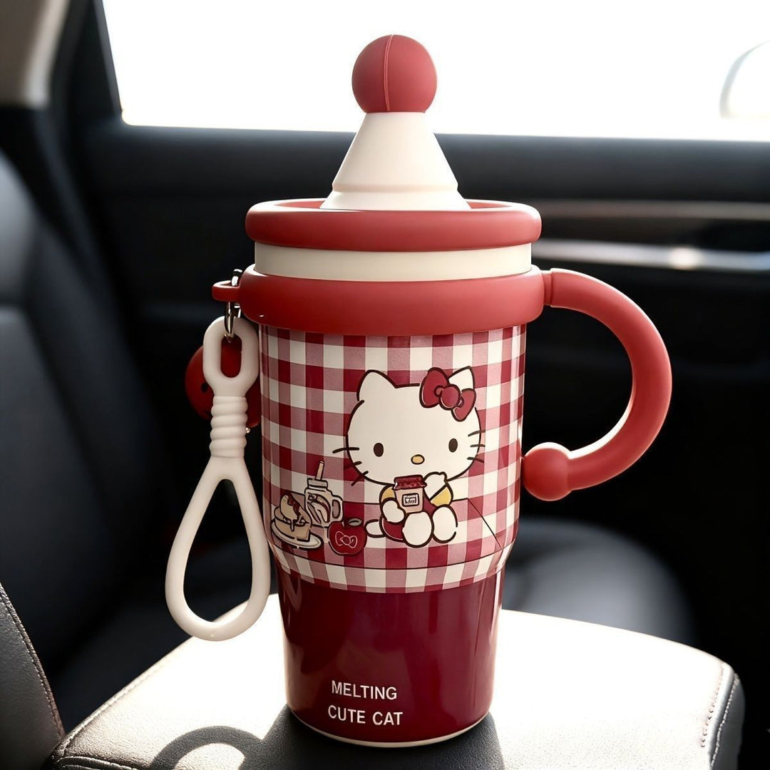 Women's insulated drinking cup with cute cat design Stornfield