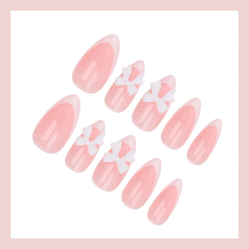 Artificial Nail Set with Playful Bows Stornfield
