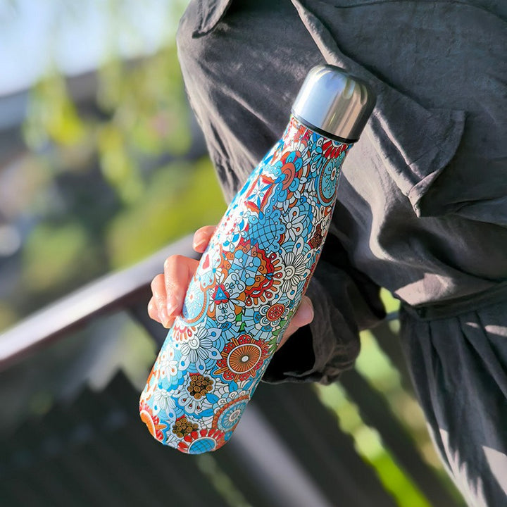 Unisex double-walled insulated bottle made of stainless steel with vacuum insulation and leak-proof screw cap Stornfield
