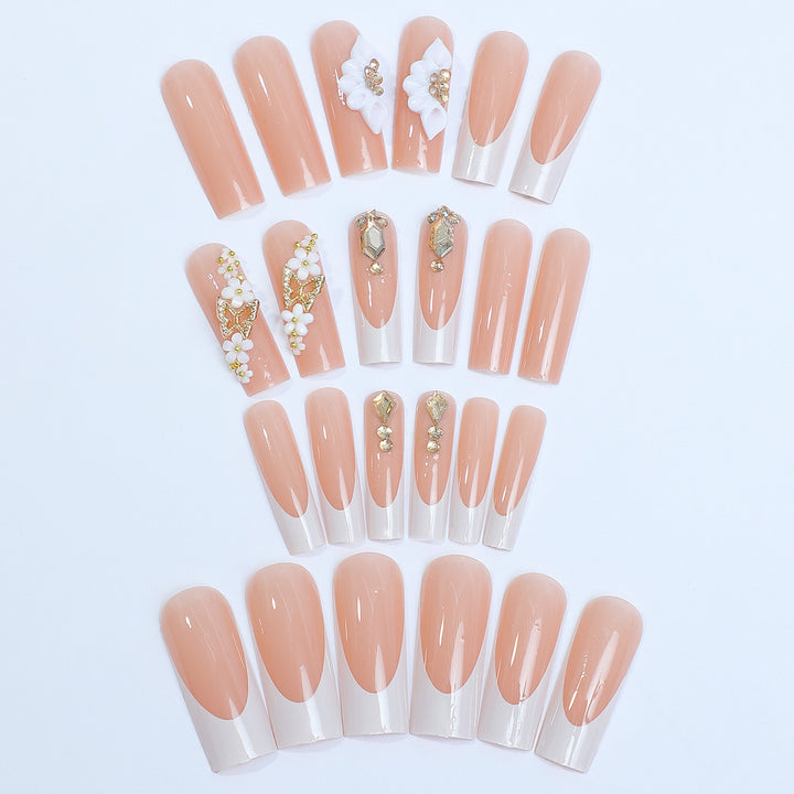 Elegant Decorative Press-On Nail Art Kit Stornfield