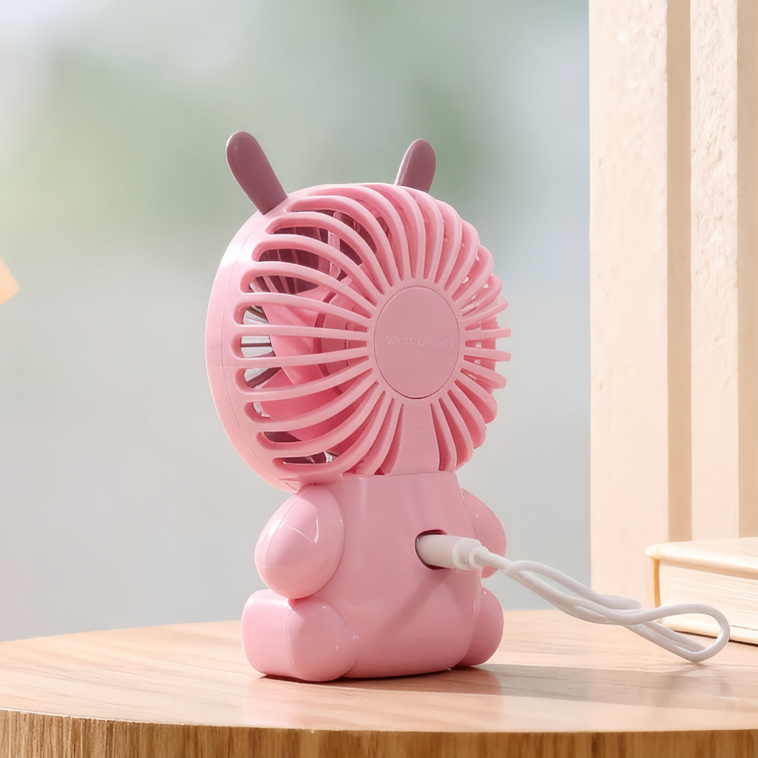 Women's portable USB mini handheld fan with animal design Stornfield