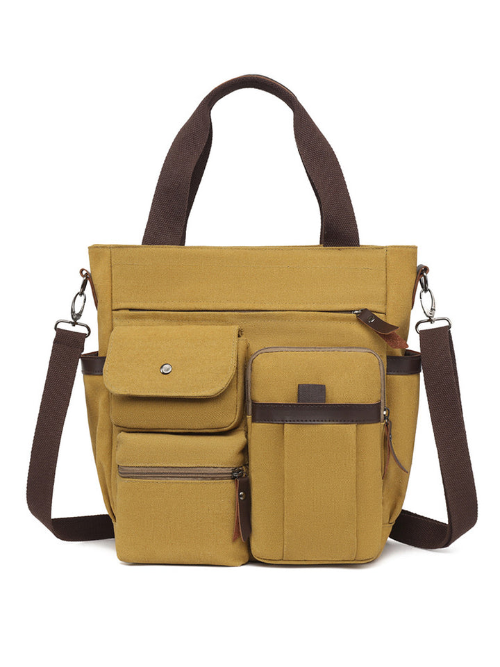 Multi-Pocket Canvas Tote Bag Stornfield