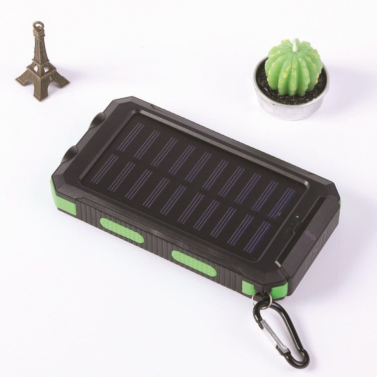 Solar-powered power bank with robust design and integrated fast charging function Stornfield