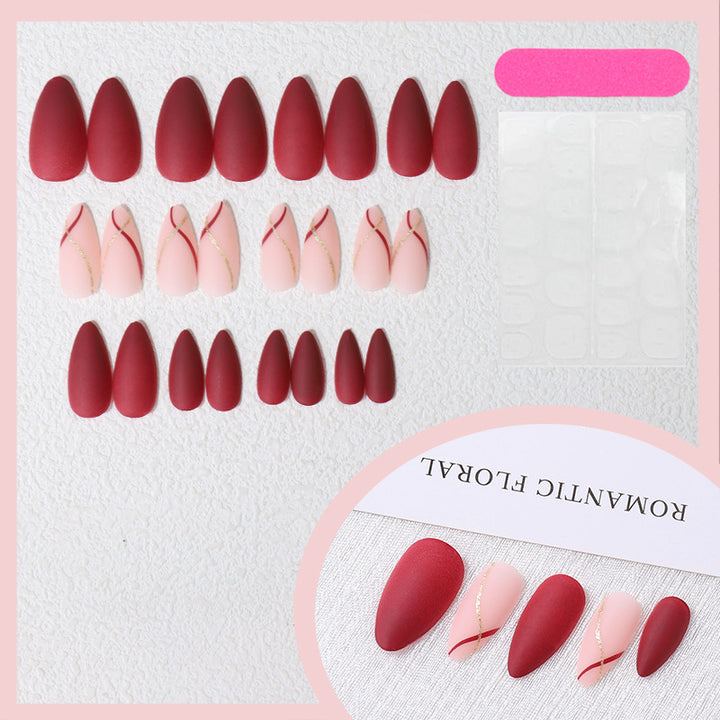 Elegant Artistic Press-On Nail Set Stornfield