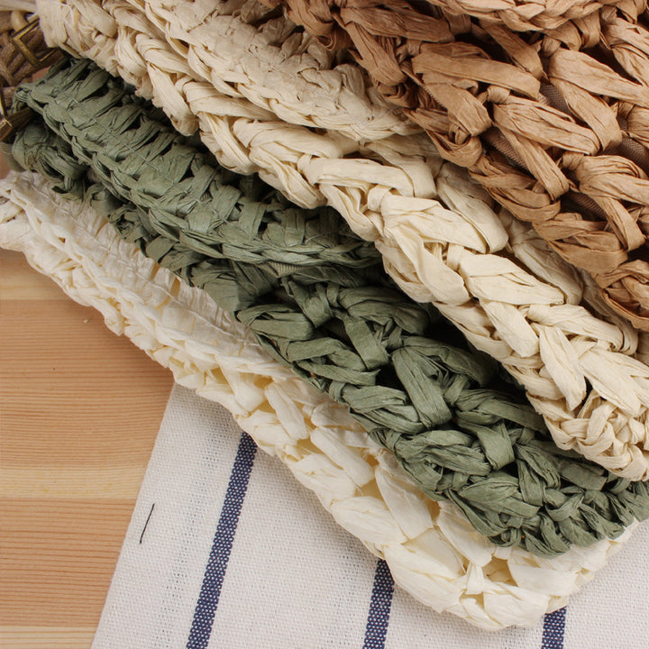 Handbag made of high-quality woven natural material Stornfield