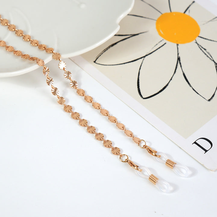 Luxurious Crystal-Embellished Eyewear Chain Stornfield