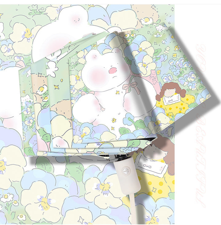 Women's Designer Umbrella with Playful Floral Pattern Stornfield