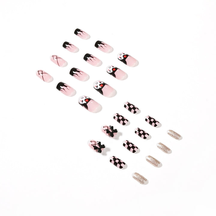 Artistic Nail Extensions with Whimsical Design Stornfield