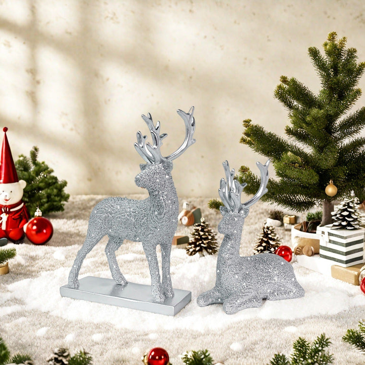 Glittering Reindeer Decorative Figure Stornfield
