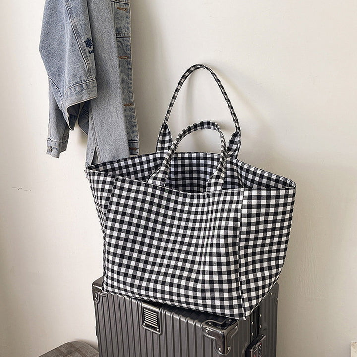Stylish Checked Utility Tote Bag Stornfield