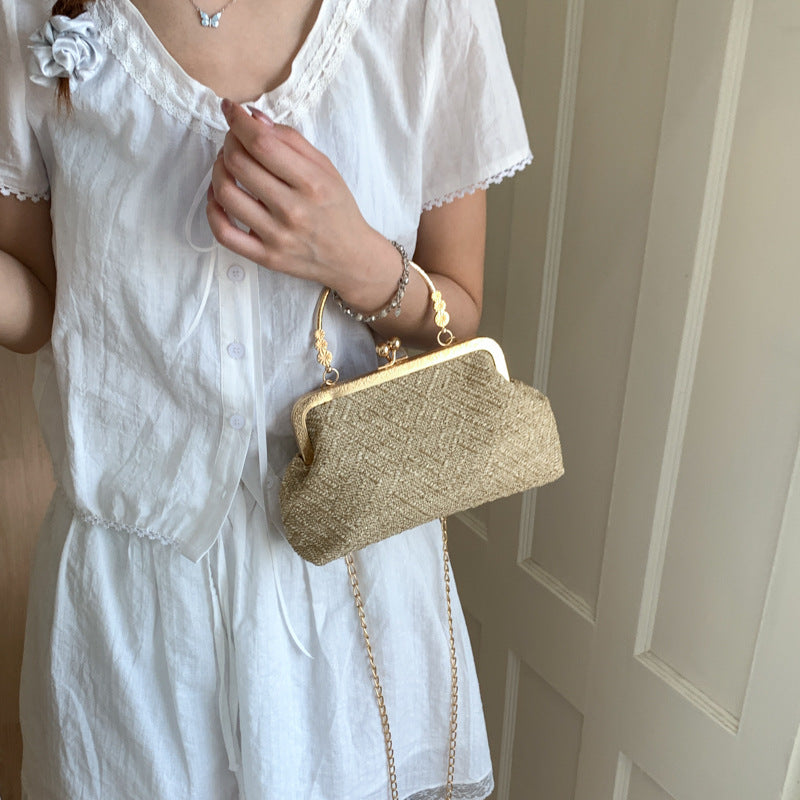 Vintage-Inspired Textured Crossbody Bag Stornfield