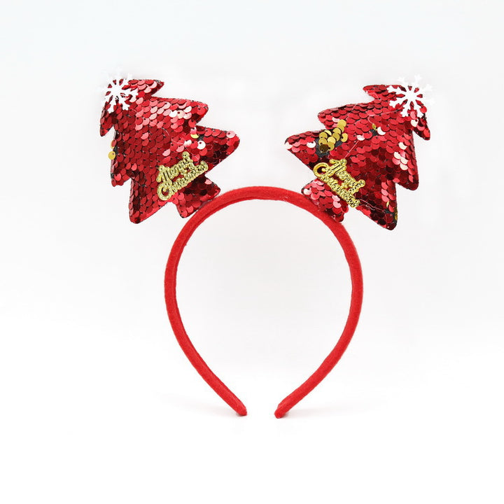 Festive Christmas headband with fun Santa figures