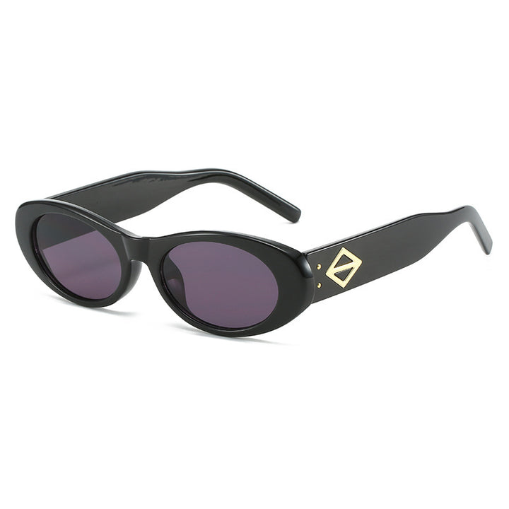 Vintage-Inspired Oval Frame Sunglasses Stornfield