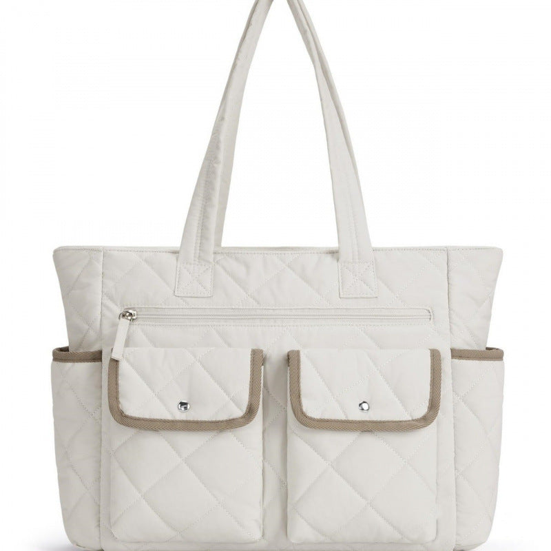 Quilted Tote Bag with Practical Outside Pockets Stornfield