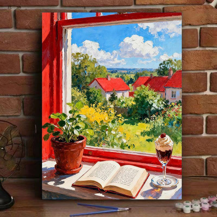 Scenic Window View Canvas Art Print Stornfield