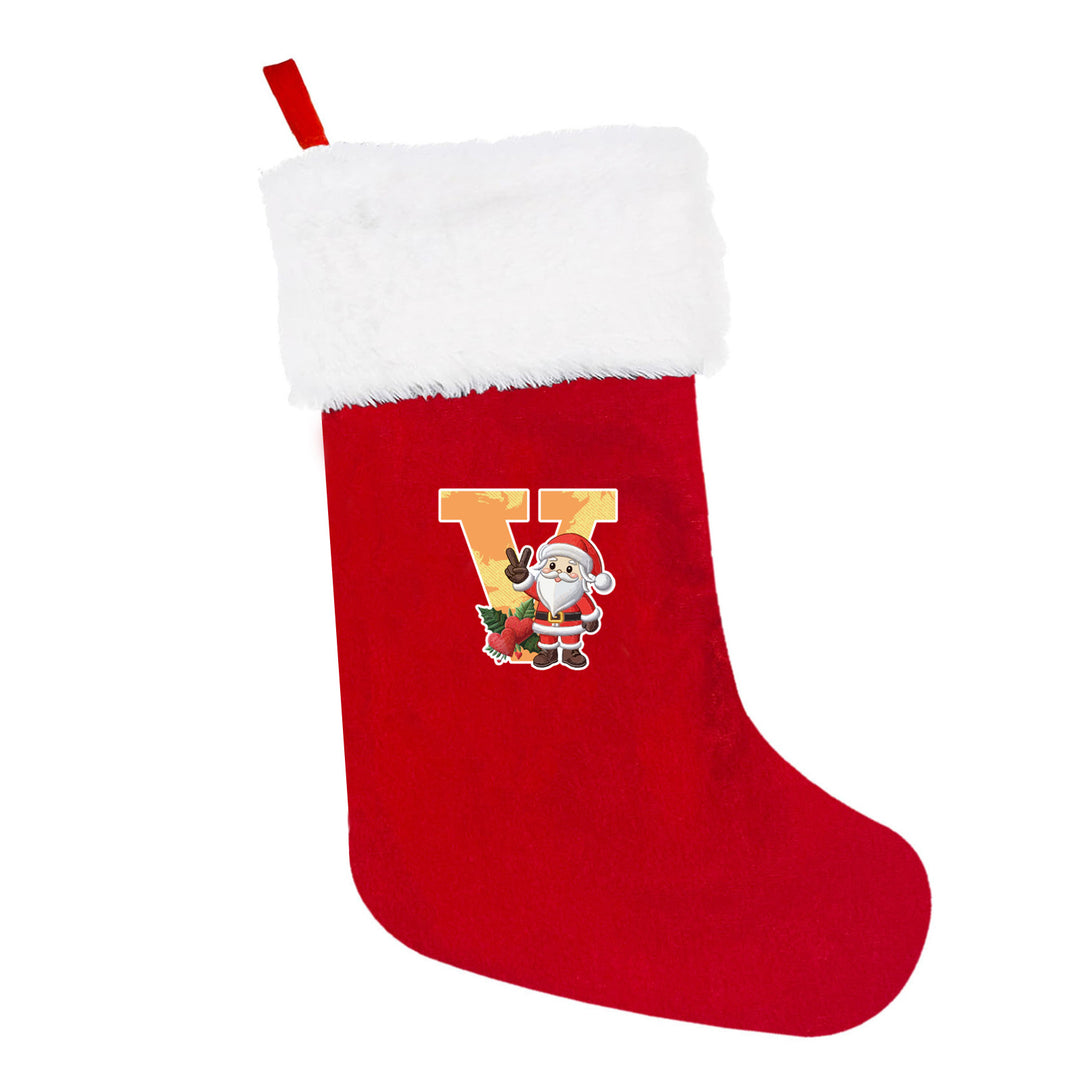 Festive Christmas stocking with customizable design