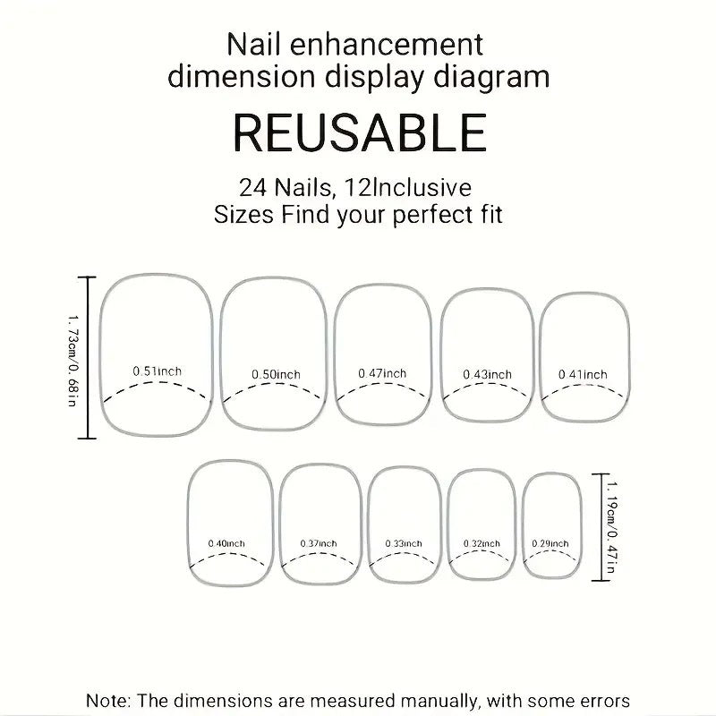 Artificial nail tips with bow design Stornfield