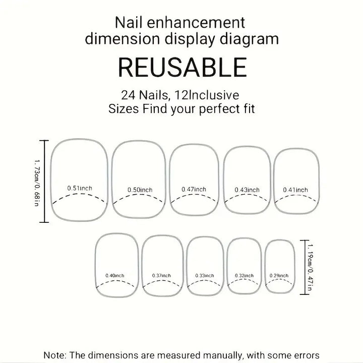 Artificial nail tips with bow design Stornfield
