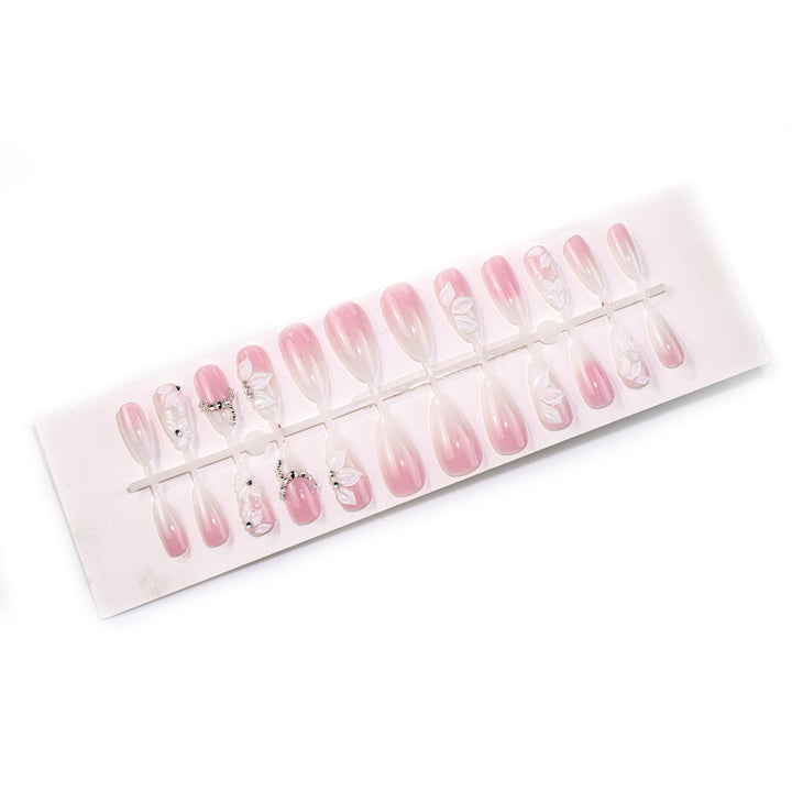 Floral Embellished Press-On Nail Set Stornfield