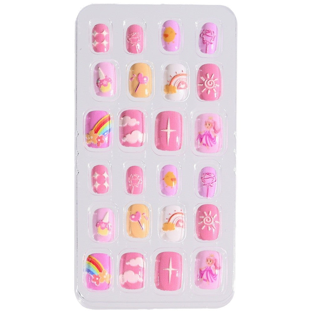 Children's Themed Decorative Press-On Nail Set Stornfield