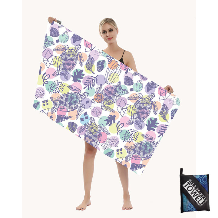 Beach towel with artistic mandala design Stornfield