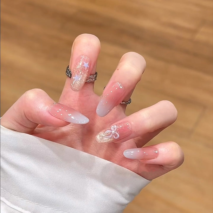 Advanced Glitter-Enhanced Press-On Nail Set Stornfield
