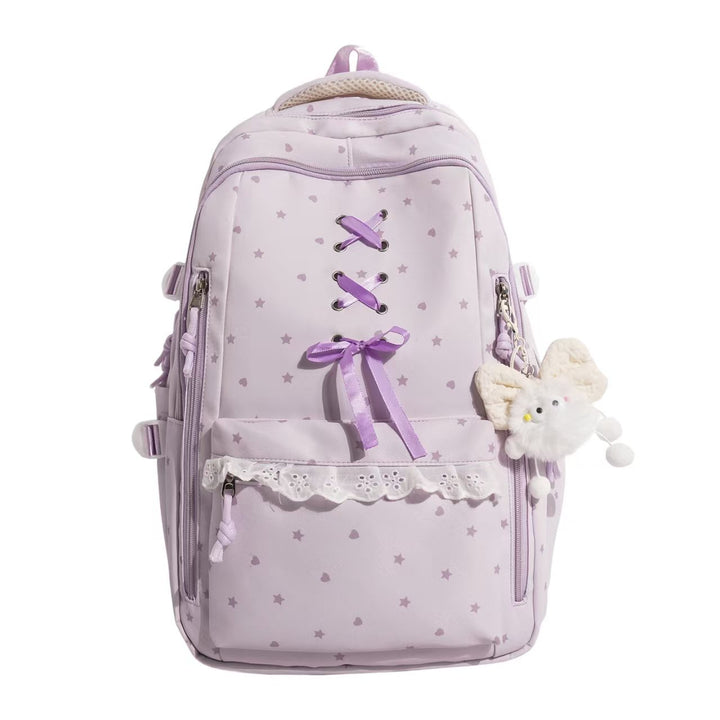 Backpack with Playful Star Motif and Elegant Details Stornfield