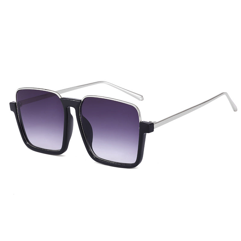 Women's square sunglasses with transparent frame and polarized lenses Stornfield