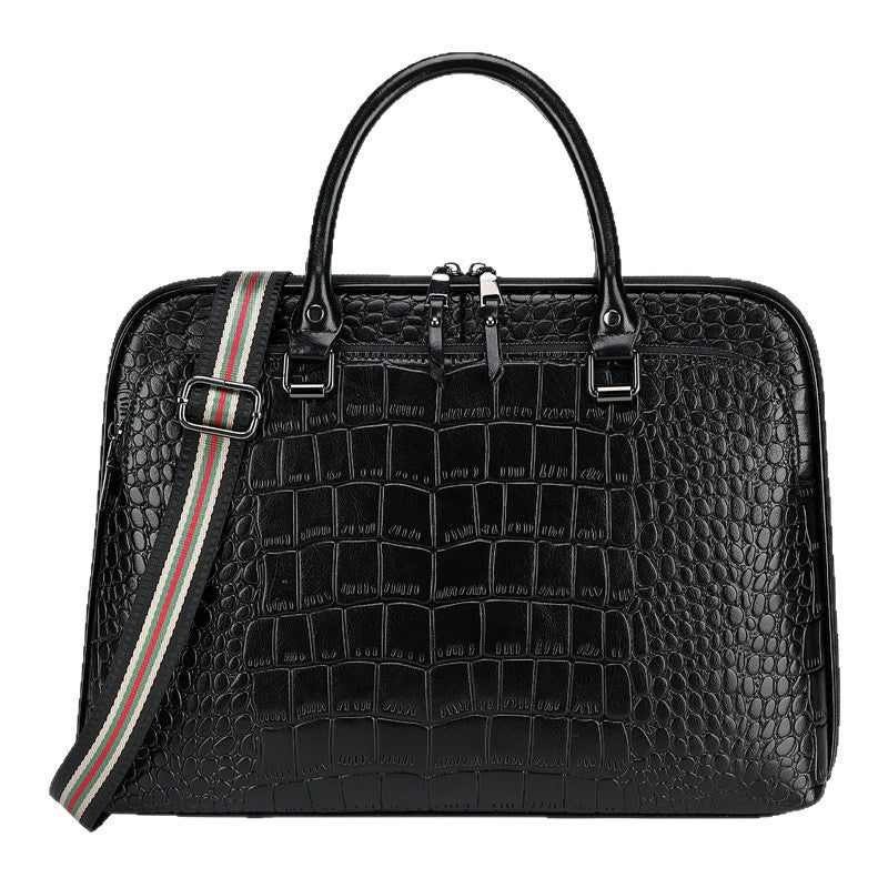 Elegant Laptop Briefcase in Crocodile Look Stornfield