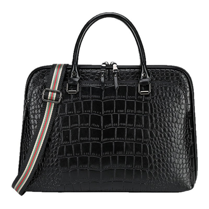 Elegant Laptop Briefcase in Crocodile Look Stornfield