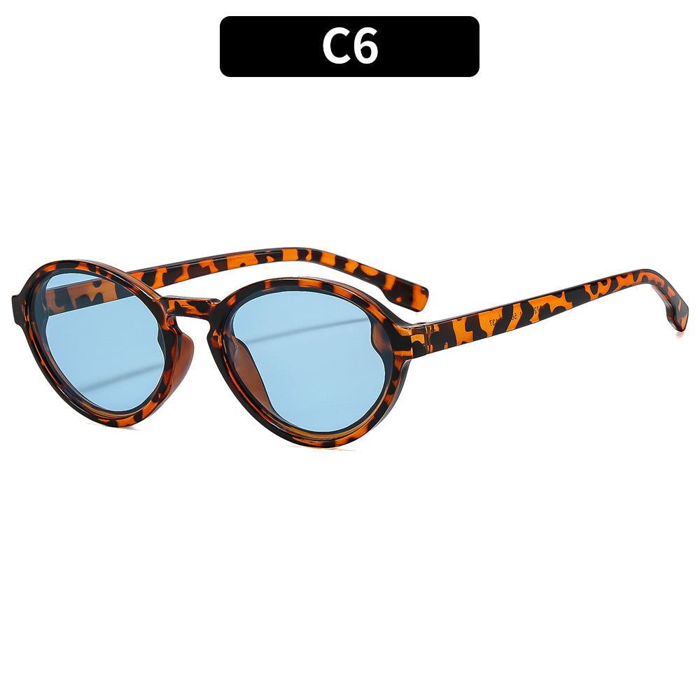Vintage-Inspired Elegant Oval Sunglasses