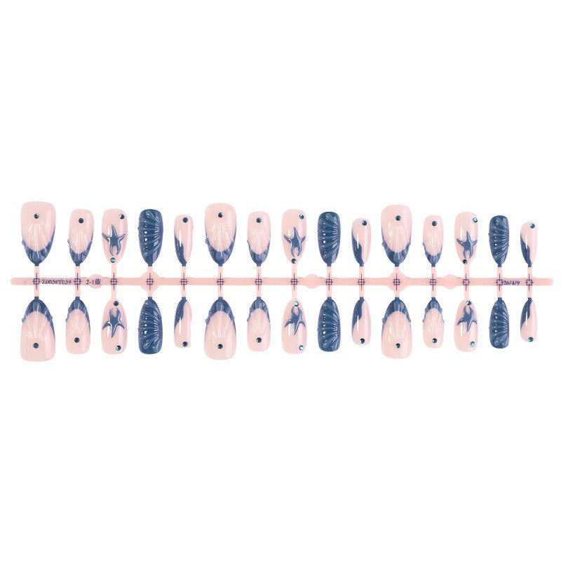 Artistic Nail Design Set with Oceanic Elements Stornfield