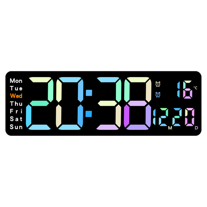 Digital Multifunktionswecker mit mehrfarbigem LED-Display und Temperaturanzeige Stornfield