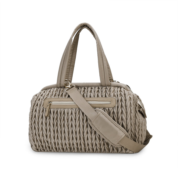 Fashionable diaper bag with elegant woven look Stornfield
