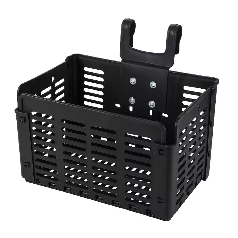 removable vented front bicycle cargo basket with universal handlebar mount Stornfield