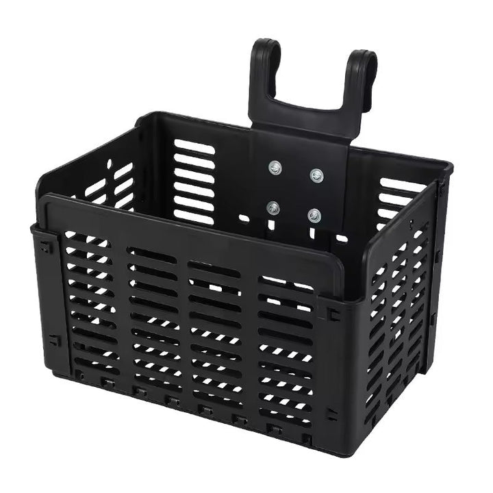 removable vented front bicycle cargo basket with universal handlebar mount Stornfield