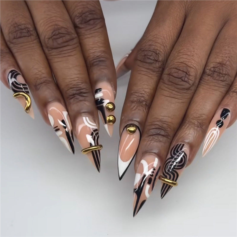 Artistic Stiletto Press-On Nail Enhancements Stornfield