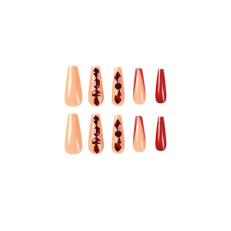 Artfully designed nail extensions with sparkling accents Stornfield