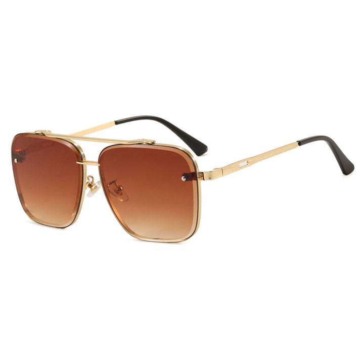 Women square sunglasses with protective lenses and modern metal frame Stornfield
