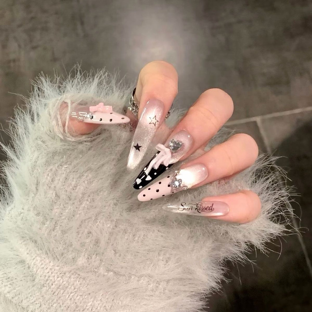 Glamorous Decorative Press-On Nail Art Stornfield