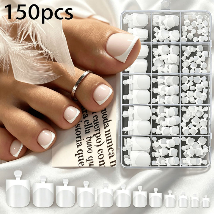 Premium French Tip False Nail Set Stornfield