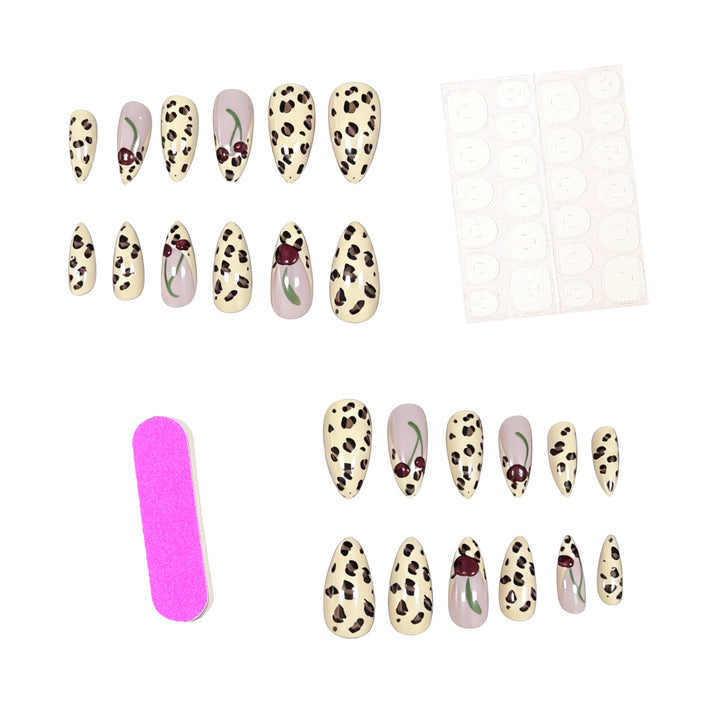 Artistic Leopard Print Press-On Nail Extensions Stornfield
