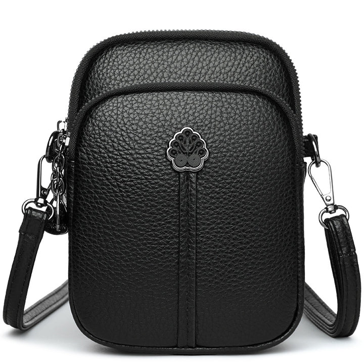 Compact Leather Crossbody Bag