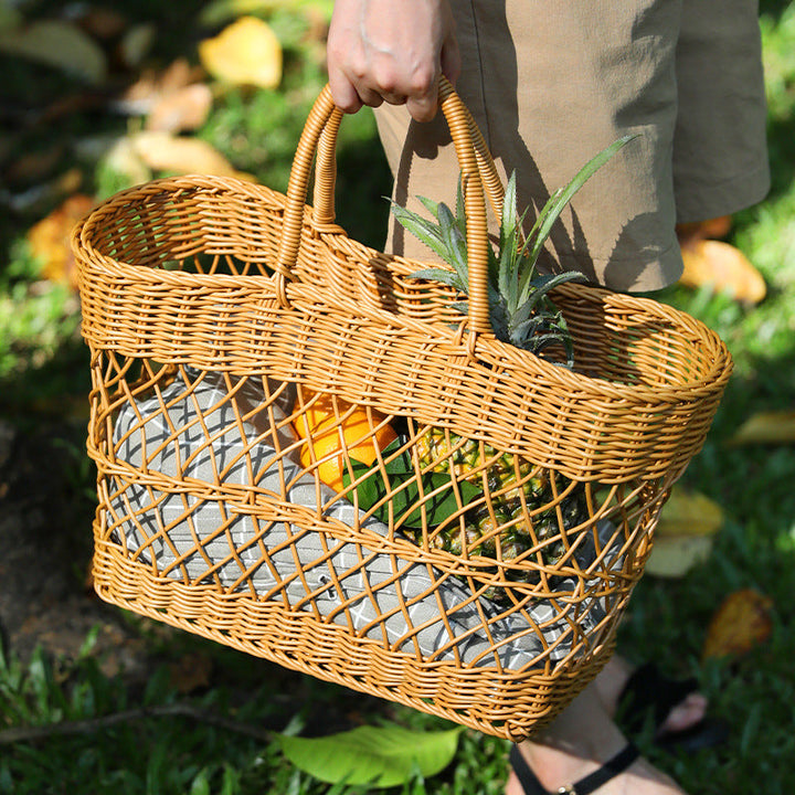 Handcrafted Woven Market Tote Stornfield